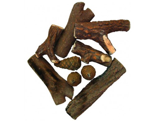 9 pcs assorted ceramic wood