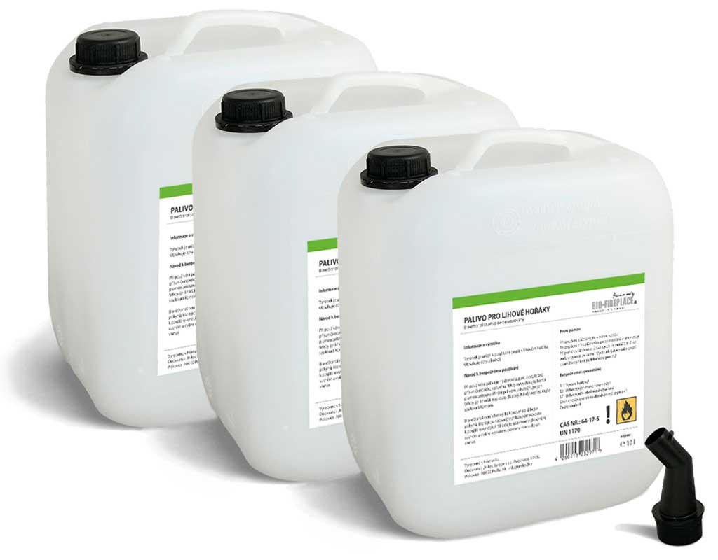 30 л Bioethanol do krbů (Био-этанол, био-алкоголь, Биогель, технический денатурированный спирт)