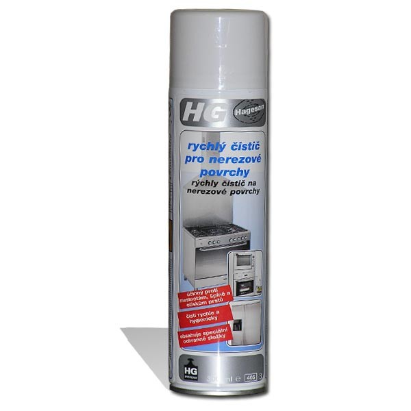 Cleaner for stainless steel surfaces
