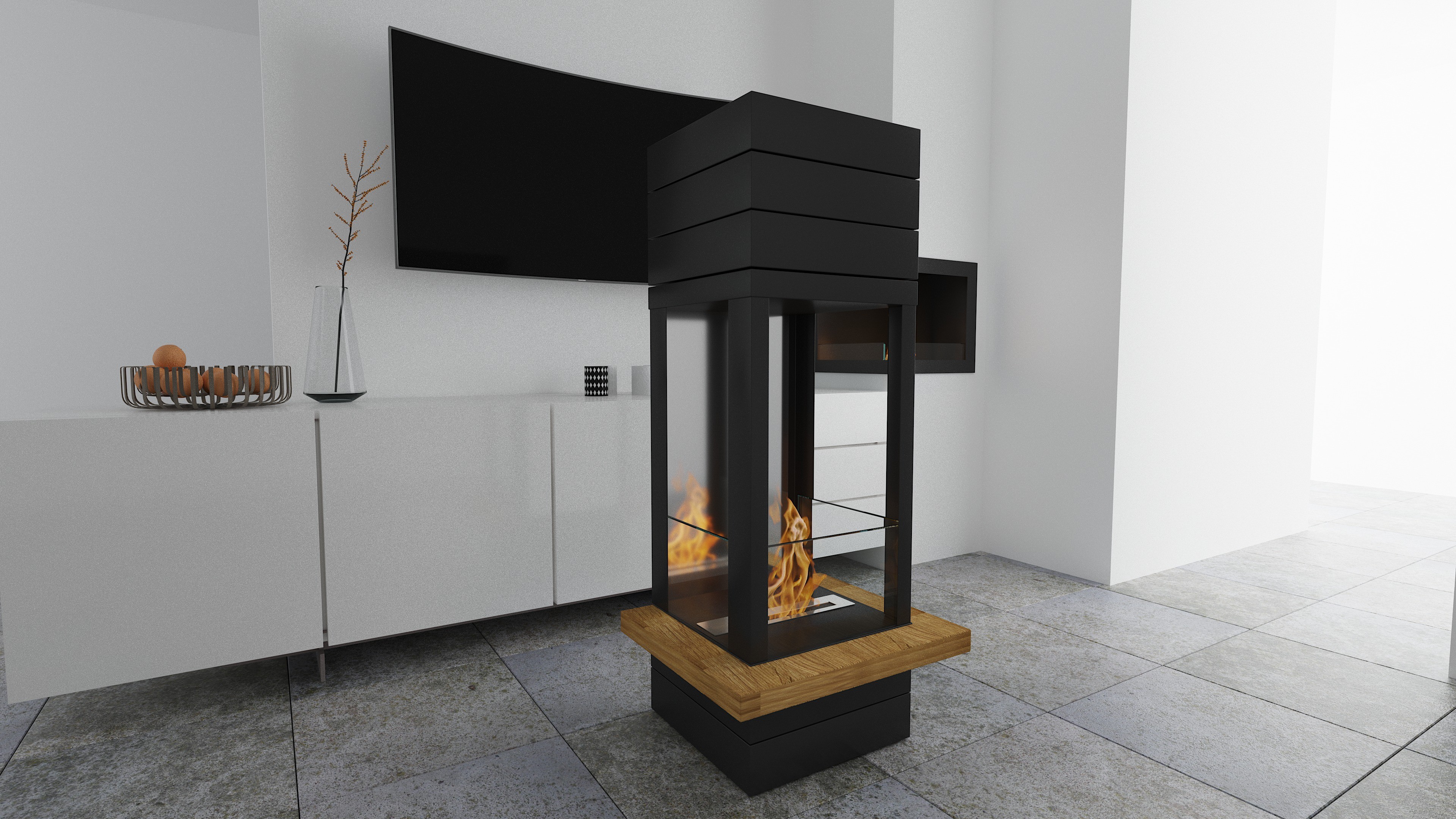 BIO KRB, krby bez komína BOHEMA AF-74